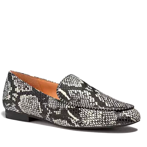 Coach Harper Snake Print Studded Loafers size 8 - Picture 2 of 16